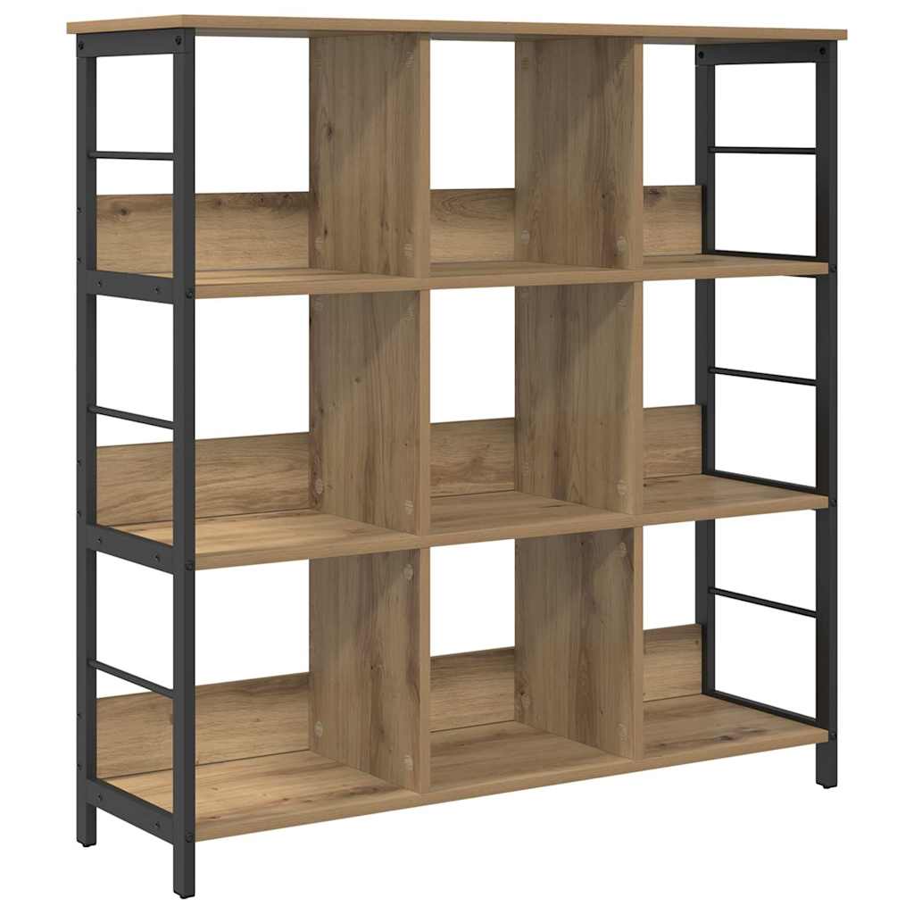 Boekenkast Artisan Eiken 102 x 32 x 104,5 cm Bewerkt hout is nu te koop bij PeponiXL, paradijselijk wonen!