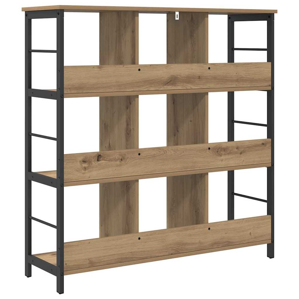 Boekenkast Artisan Eiken 102 x 32 x 104,5 cm Bewerkt hout is nu te koop bij PeponiXL, paradijselijk wonen!