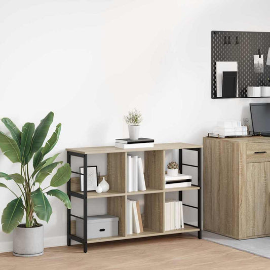 Boekenkast Sonoma Eiken 102 x 32 x 72,5 cm Bewerkt hout is nu te koop bij PeponiXL, paradijselijk wonen!