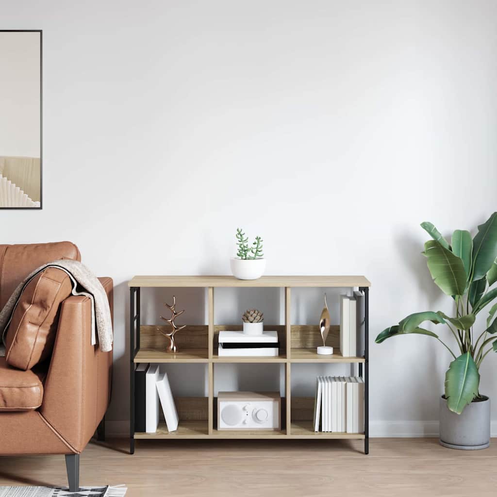 Boekenkast Sonoma Eiken 102 x 32 x 72,5 cm Bewerkt hout is nu te koop bij PeponiXL, paradijselijk wonen!