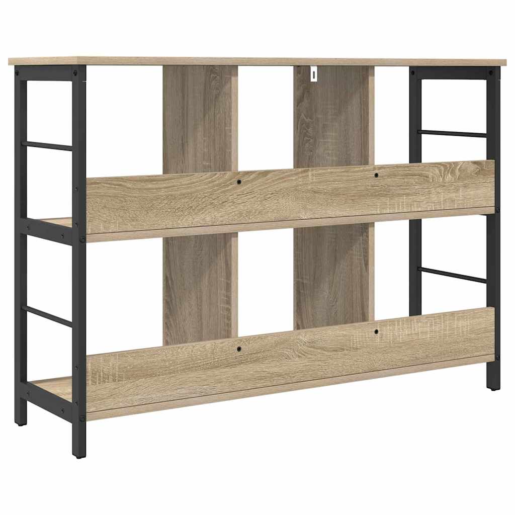 Boekenkast Sonoma Eiken 102 x 32 x 72,5 cm Bewerkt hout is nu te koop bij PeponiXL, paradijselijk wonen!