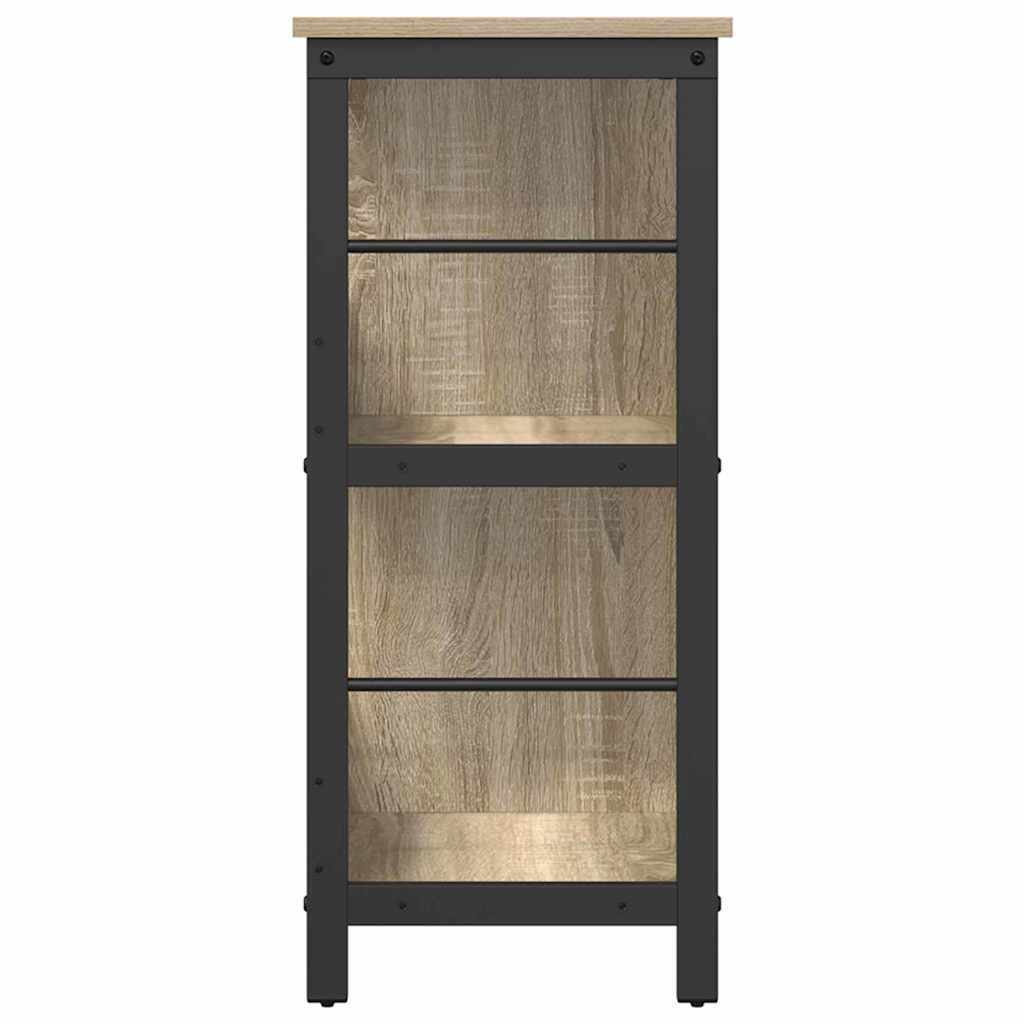 Boekenkast Sonoma Eiken 102 x 32 x 72,5 cm Bewerkt hout is nu te koop bij PeponiXL, paradijselijk wonen!