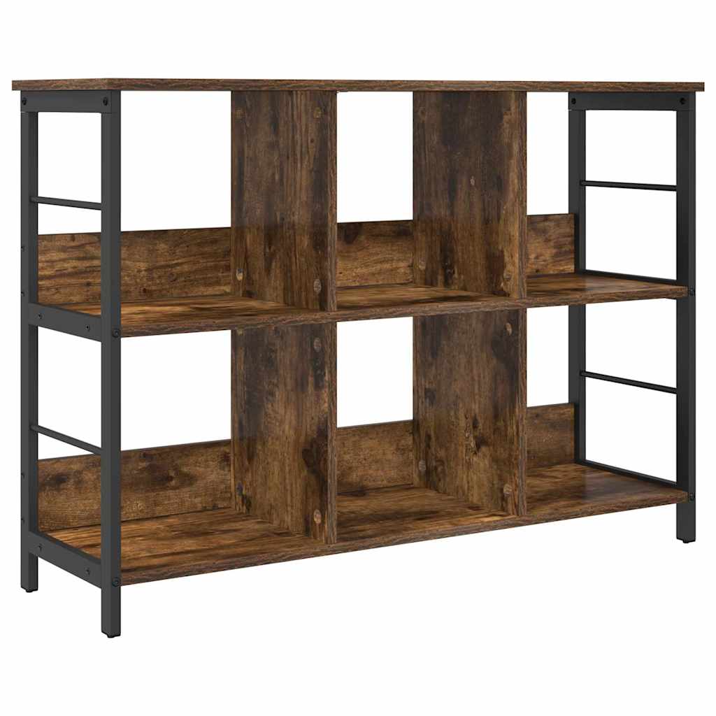 Boekenkast Gerookt eiken 102 x 32 x 72,5 cm Bewerkt hout is nu te koop bij PeponiXL, paradijselijk wonen!