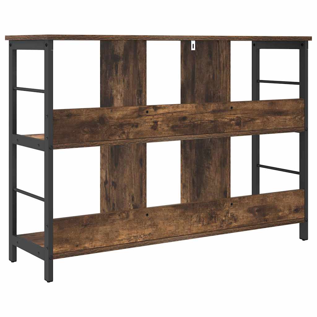 Boekenkast Gerookt eiken 102 x 32 x 72,5 cm Bewerkt hout is nu te koop bij PeponiXL, paradijselijk wonen!