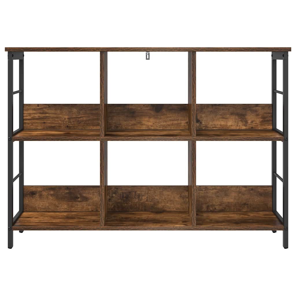 Boekenkast Gerookt eiken 102 x 32 x 72,5 cm Bewerkt hout is nu te koop bij PeponiXL, paradijselijk wonen!