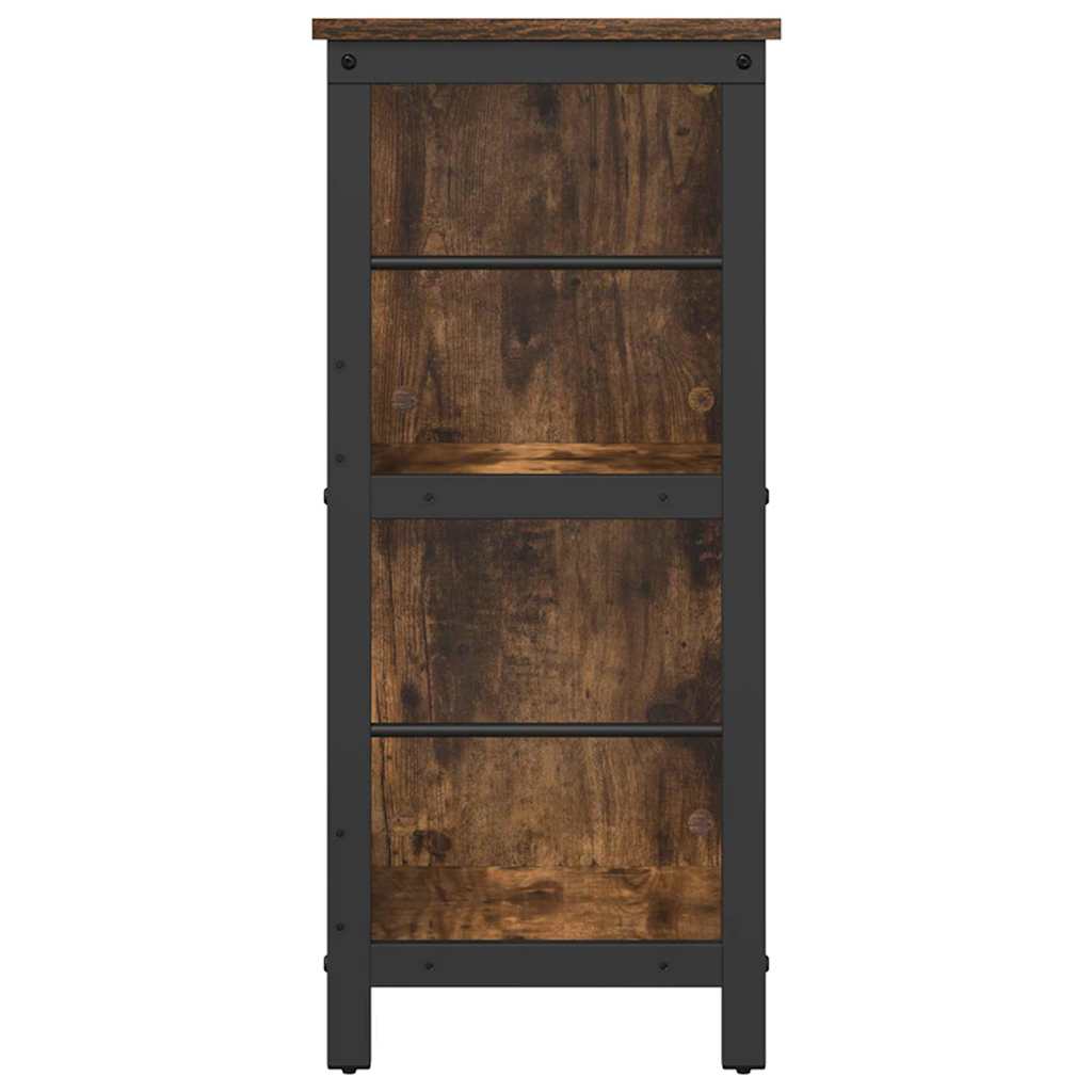 Boekenkast Gerookt eiken 102 x 32 x 72,5 cm Bewerkt hout is nu te koop bij PeponiXL, paradijselijk wonen!