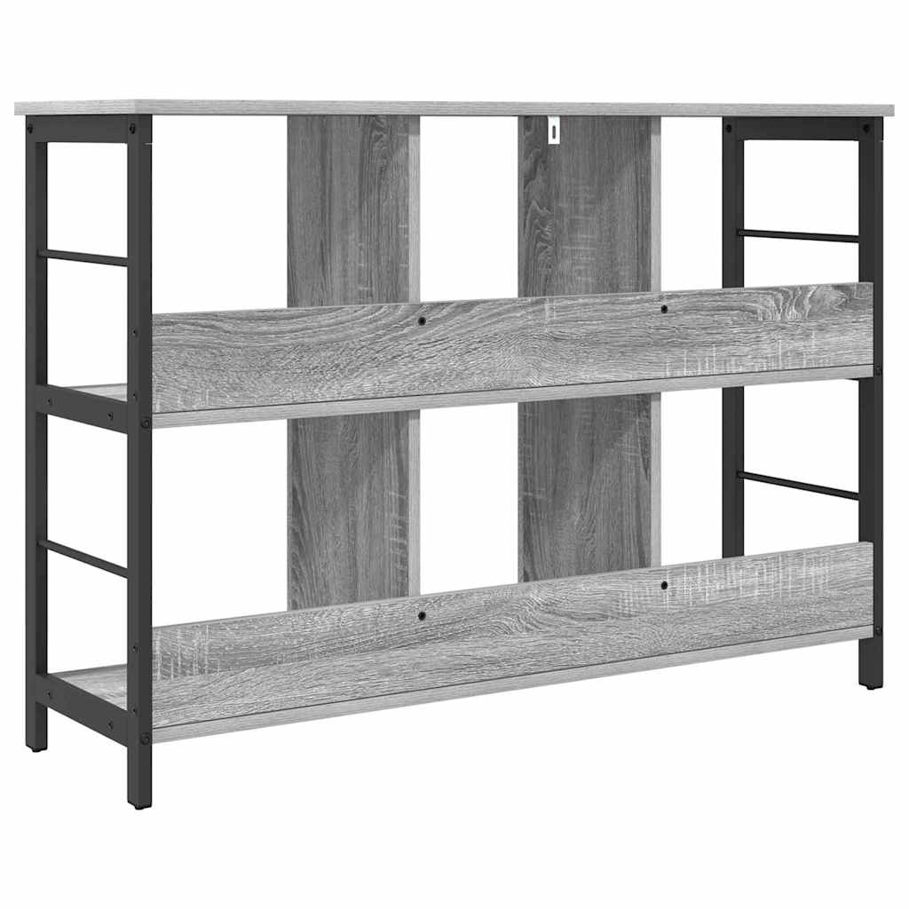 Boekenkast Grijs Sonoma 102 x 32 x 72,5 cm Bewerkt hout is nu te koop bij PeponiXL, paradijselijk wonen!