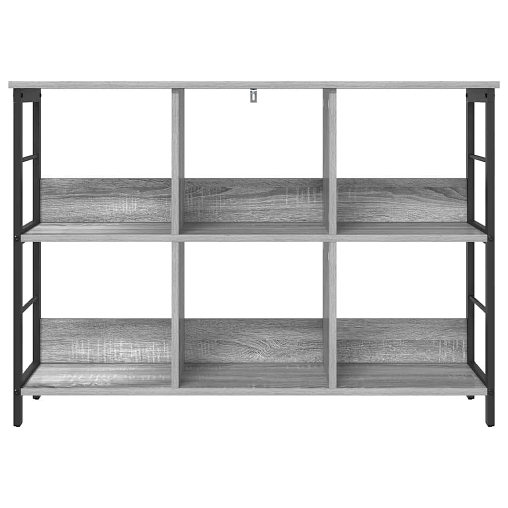 Boekenkast Grijs Sonoma 102 x 32 x 72,5 cm Bewerkt hout is nu te koop bij PeponiXL, paradijselijk wonen!