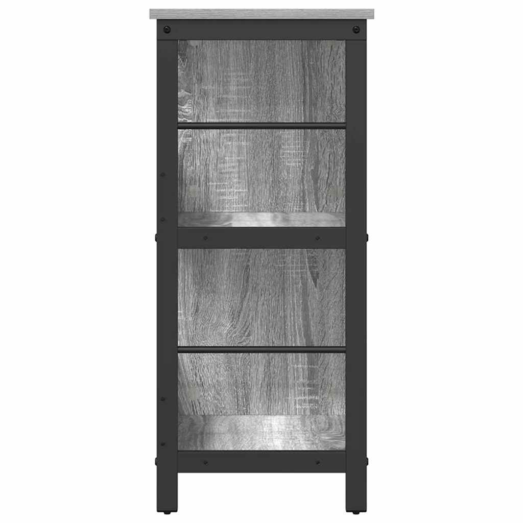 Boekenkast Grijs Sonoma 102 x 32 x 72,5 cm Bewerkt hout is nu te koop bij PeponiXL, paradijselijk wonen!