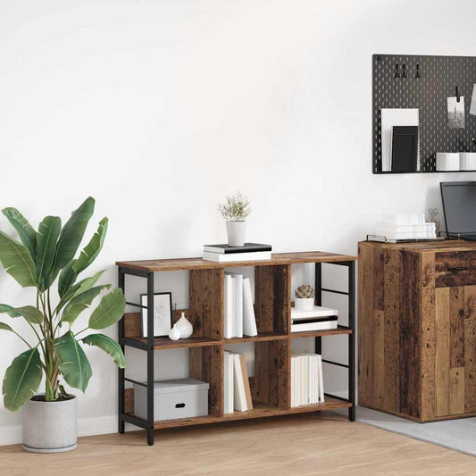 Boekenkast Oud Hout 102 x 32 x 72,5 cm Bewerkt hout is nu te koop bij PeponiXL, paradijselijk wonen!