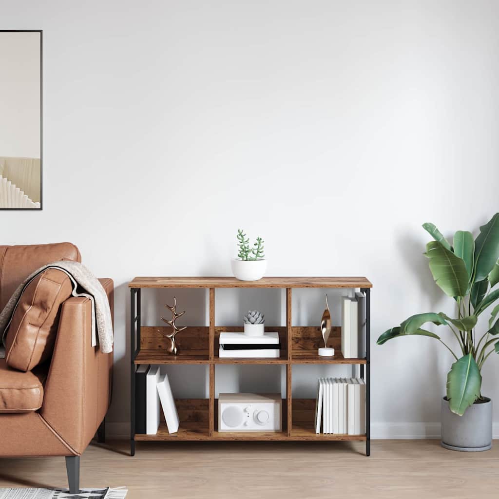 Boekenkast Oud Hout 102 x 32 x 72,5 cm Bewerkt hout is nu te koop bij PeponiXL, paradijselijk wonen!