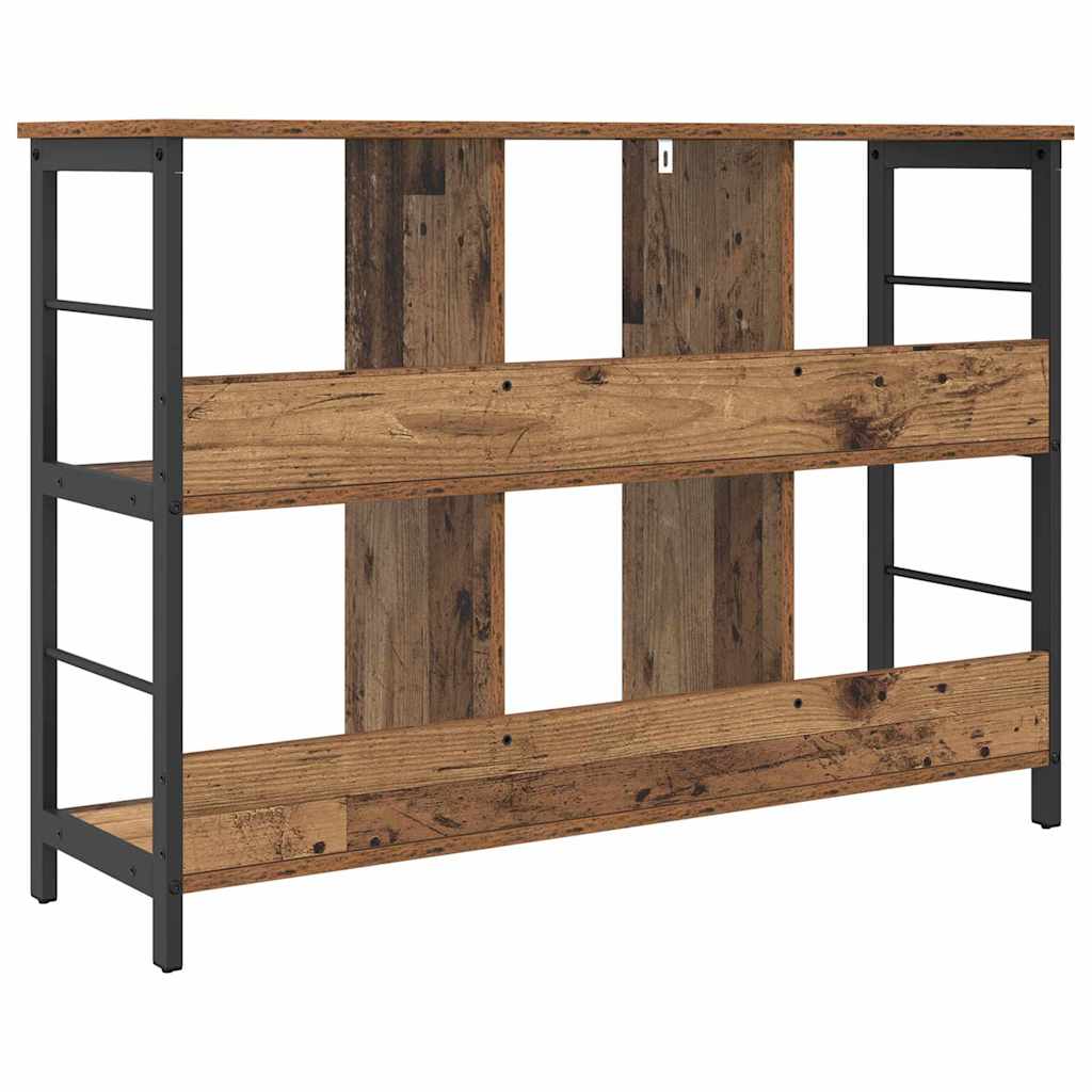 Boekenkast Oud Hout 102 x 32 x 72,5 cm Bewerkt hout is nu te koop bij PeponiXL, paradijselijk wonen!