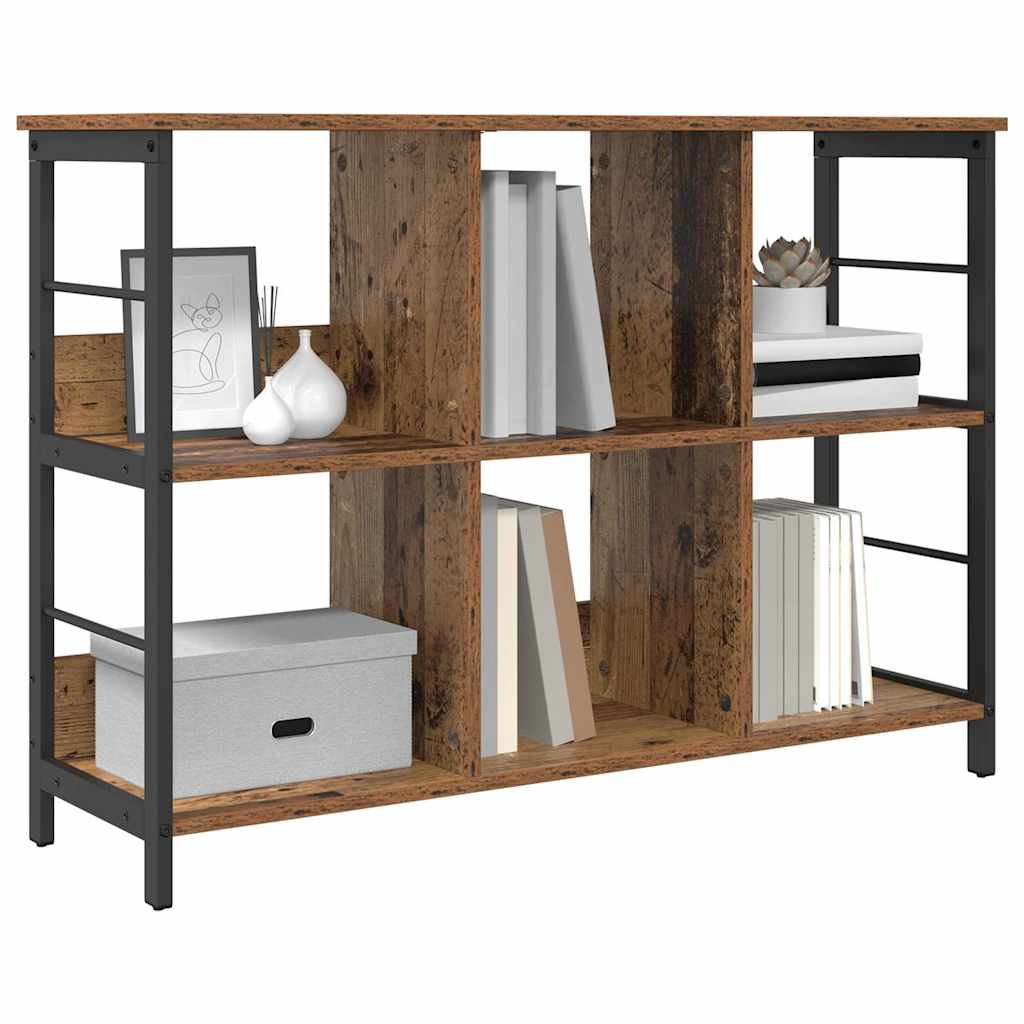 Boekenkast Oud Hout 102 x 32 x 72,5 cm Bewerkt hout is nu te koop bij PeponiXL, paradijselijk wonen!