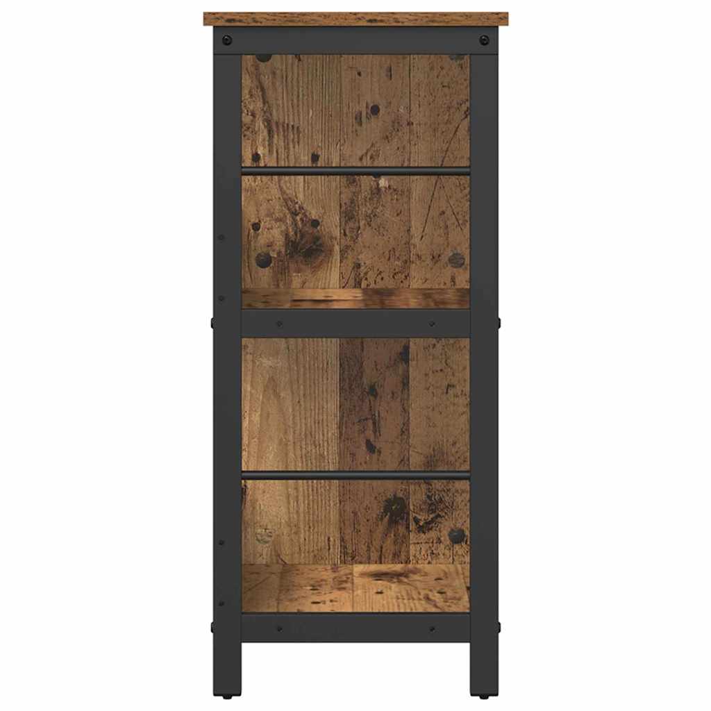 Boekenkast Oud Hout 102 x 32 x 72,5 cm Bewerkt hout is nu te koop bij PeponiXL, paradijselijk wonen!
