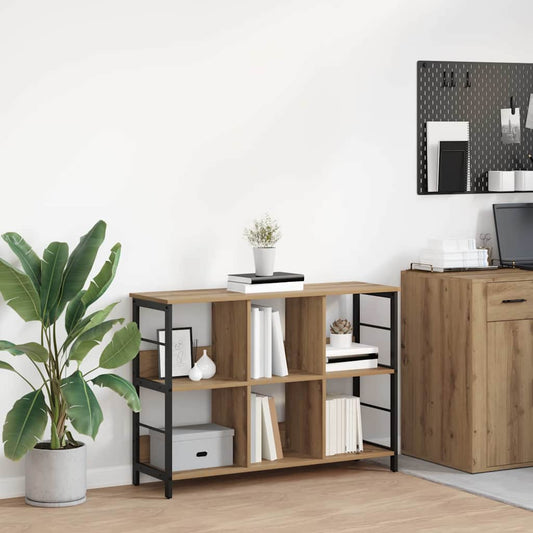 Boekenkast Artisan Eiken 102 x 32 x 72,5 cm Bewerkt hout is nu te koop bij PeponiXL, paradijselijk wonen!