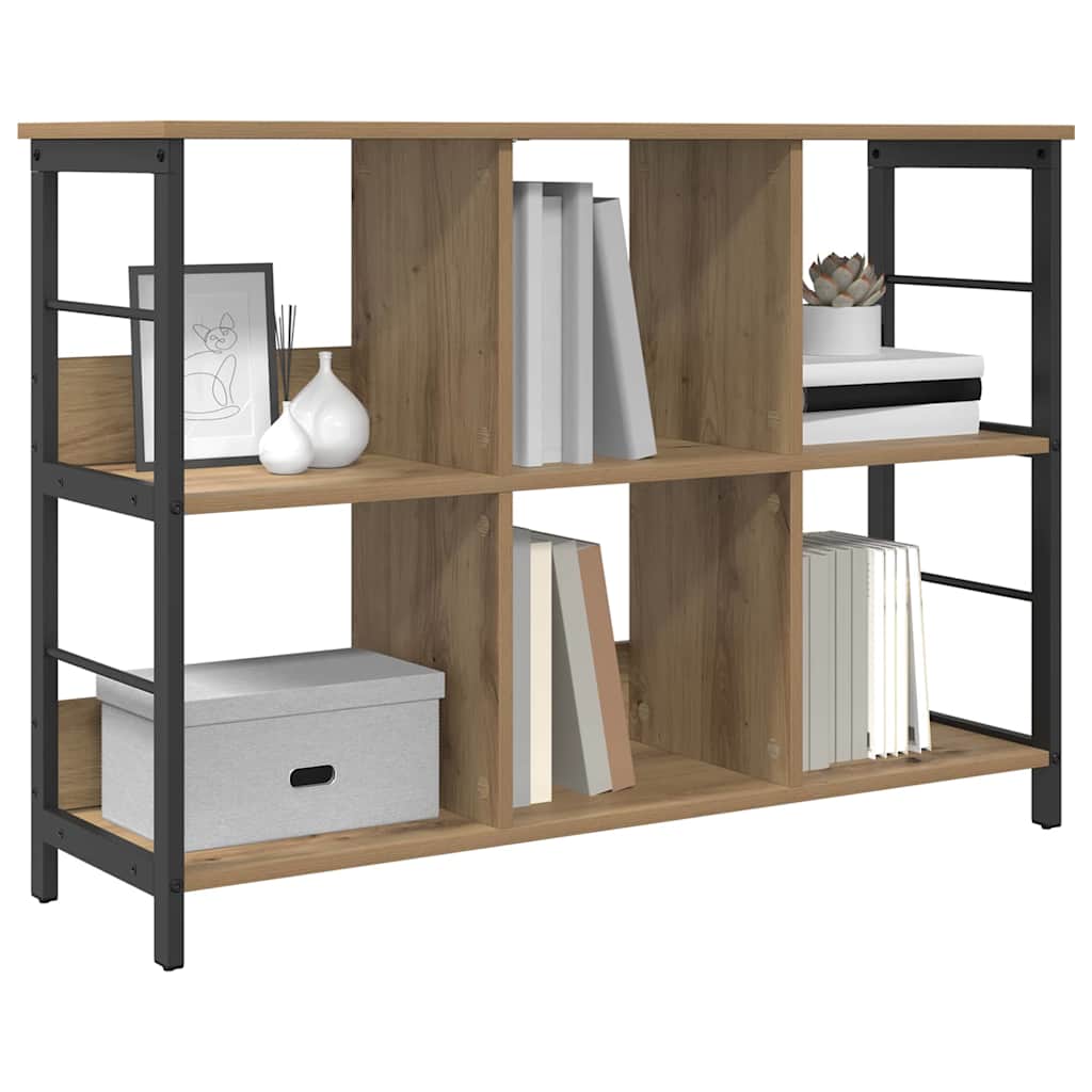 Boekenkast Artisan Eiken 102 x 32 x 72,5 cm Bewerkt hout is nu te koop bij PeponiXL, paradijselijk wonen!