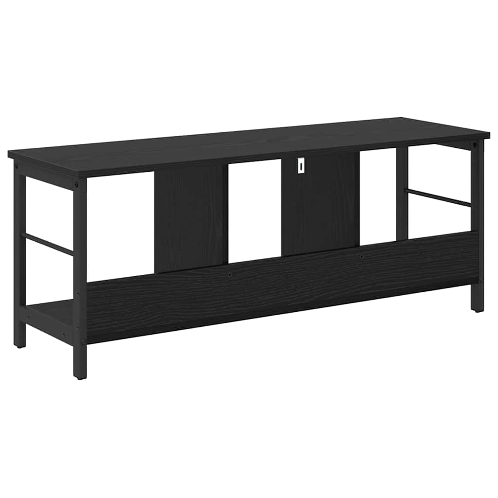 Boekenkast Zwart Eiken 102 x 32 x 40,5 cm Bewerkt hout is nu te koop bij PeponiXL, paradijselijk wonen!