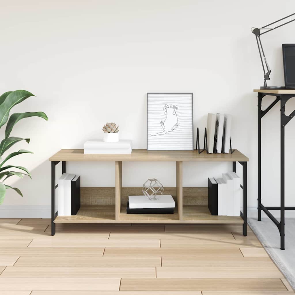 Boekenkast Sonoma Eiken 102 x 32 x 40,5 cm Bewerkt hout is nu te koop bij PeponiXL, paradijselijk wonen!