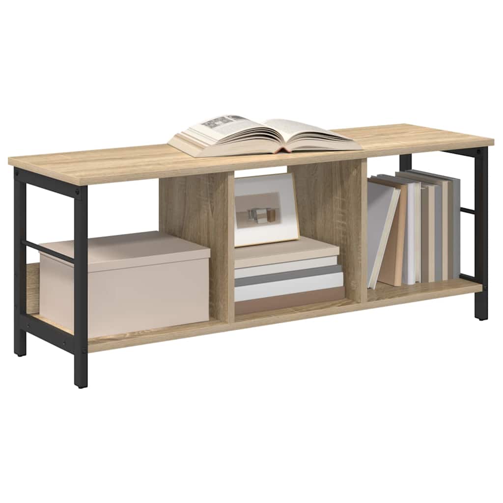 Boekenkast Sonoma Eiken 102 x 32 x 40,5 cm Bewerkt hout is nu te koop bij PeponiXL, paradijselijk wonen!