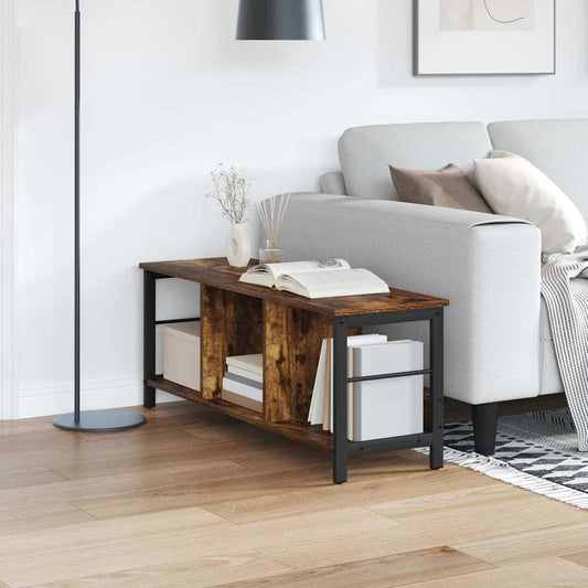 Boekenkast Gerookt eiken 102 x 32 x 40,5 cm Bewerkt hout is nu te koop bij PeponiXL, paradijselijk wonen!