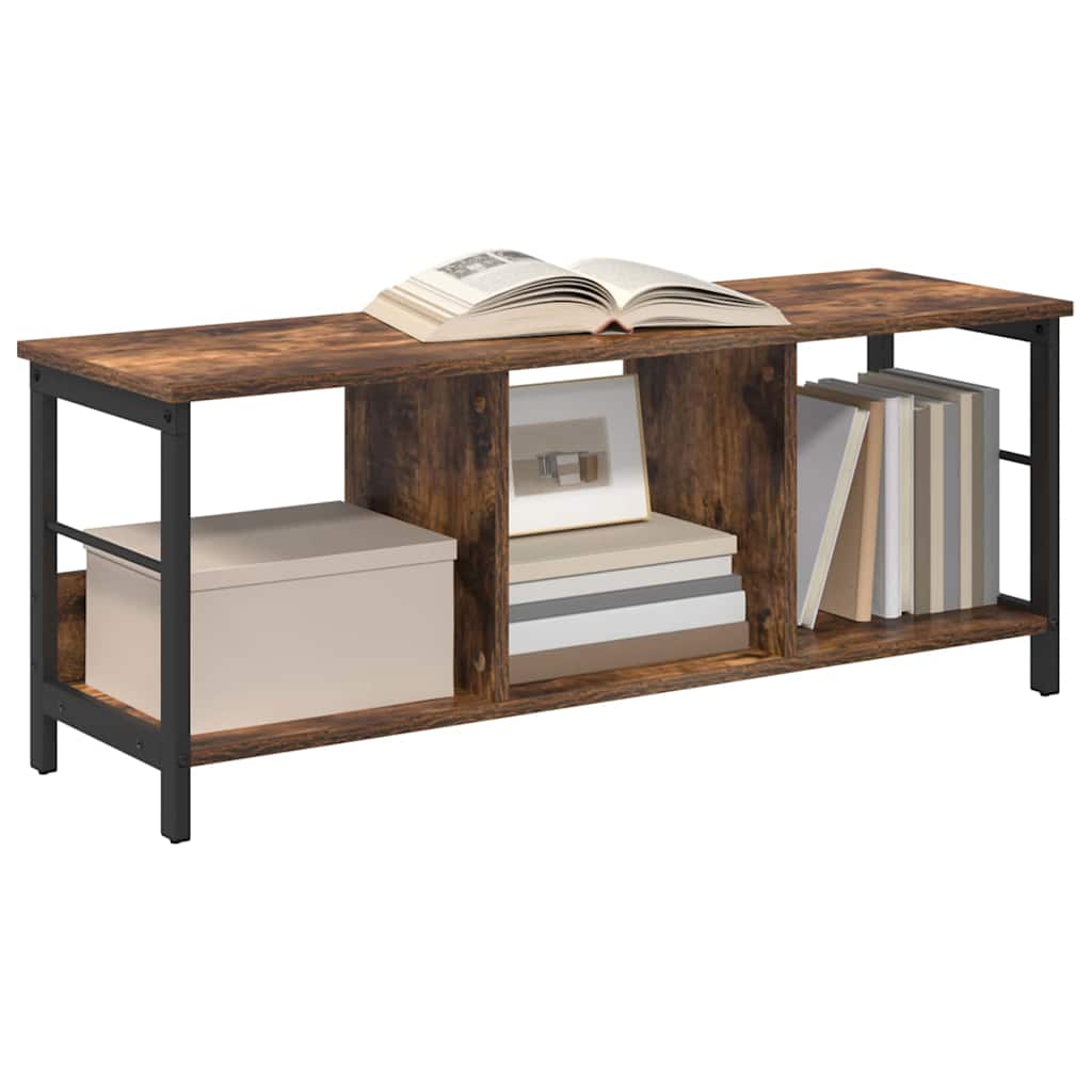 Boekenkast Gerookt eiken 102 x 32 x 40,5 cm Bewerkt hout is nu te koop bij PeponiXL, paradijselijk wonen!