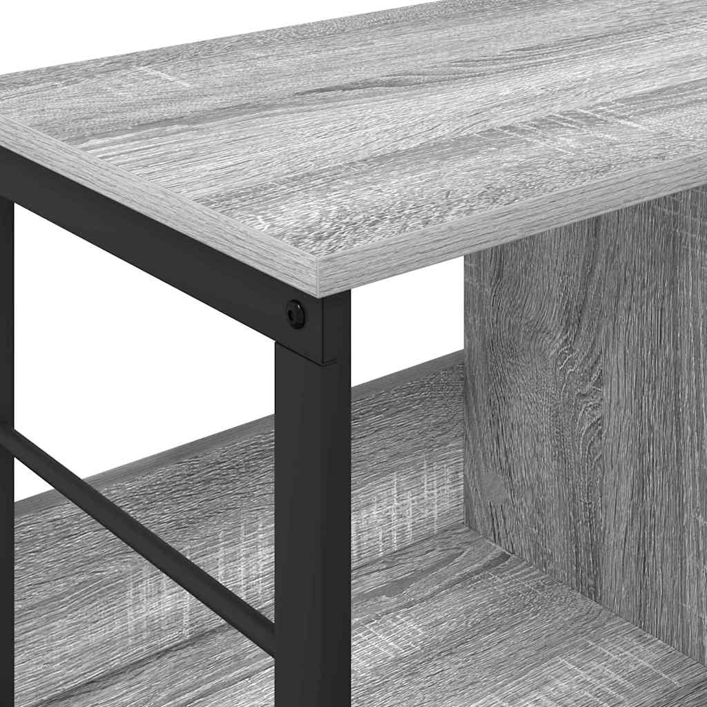 Boekenkast Grijs Sonoma 102 x 32 x 40,5 cm Bewerkt hout is nu te koop bij PeponiXL, paradijselijk wonen!