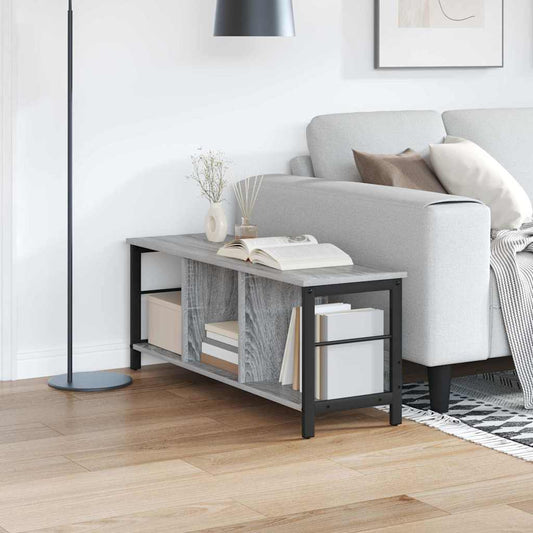 Boekenkast Grijs Sonoma 102 x 32 x 40,5 cm Bewerkt hout is nu te koop bij PeponiXL, paradijselijk wonen!