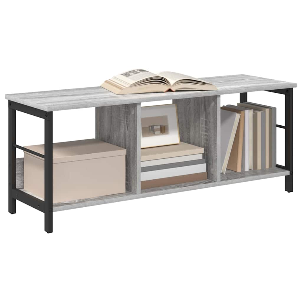Boekenkast Grijs Sonoma 102 x 32 x 40,5 cm Bewerkt hout is nu te koop bij PeponiXL, paradijselijk wonen!