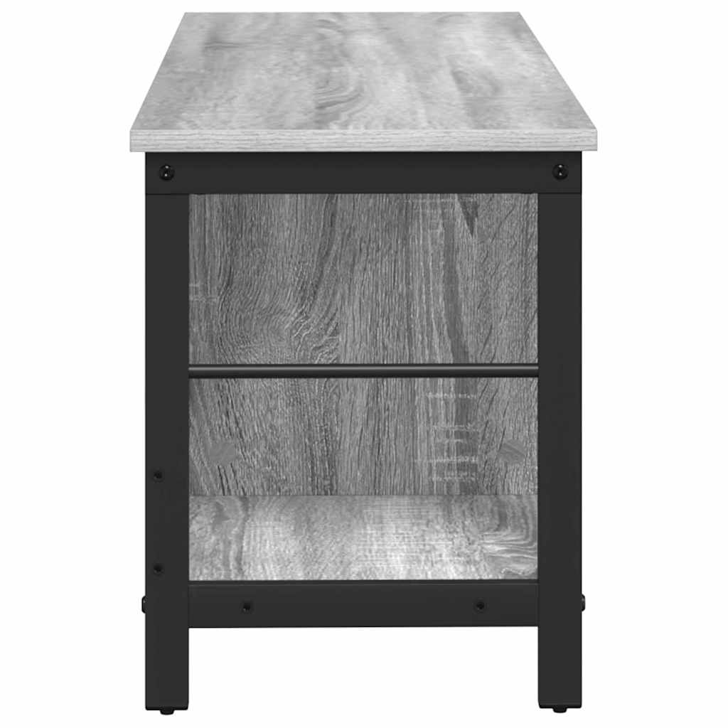 Boekenkast Grijs Sonoma 102 x 32 x 40,5 cm Bewerkt hout is nu te koop bij PeponiXL, paradijselijk wonen!