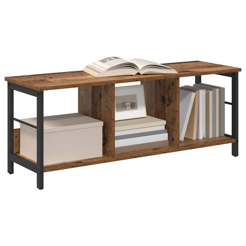 Boekenkast Oud Hout 102 x 32 x 40,5 cm Bewerkt hout is nu te koop bij PeponiXL, paradijselijk wonen!