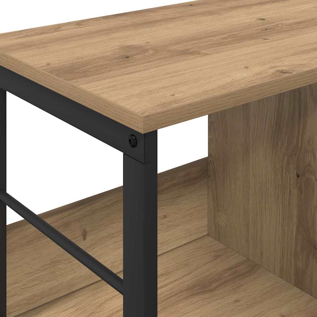 Boekenkast Artisan Eiken 102 x 32 x 40,5 cm Bewerkt hout is nu te koop bij PeponiXL, paradijselijk wonen!