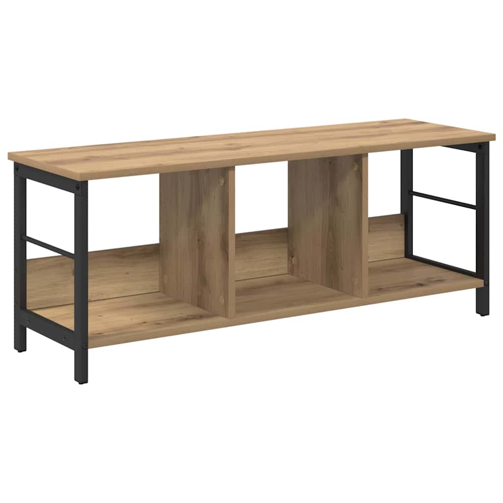 Boekenkast Artisan Eiken 102 x 32 x 40,5 cm Bewerkt hout is nu te koop bij PeponiXL, paradijselijk wonen!