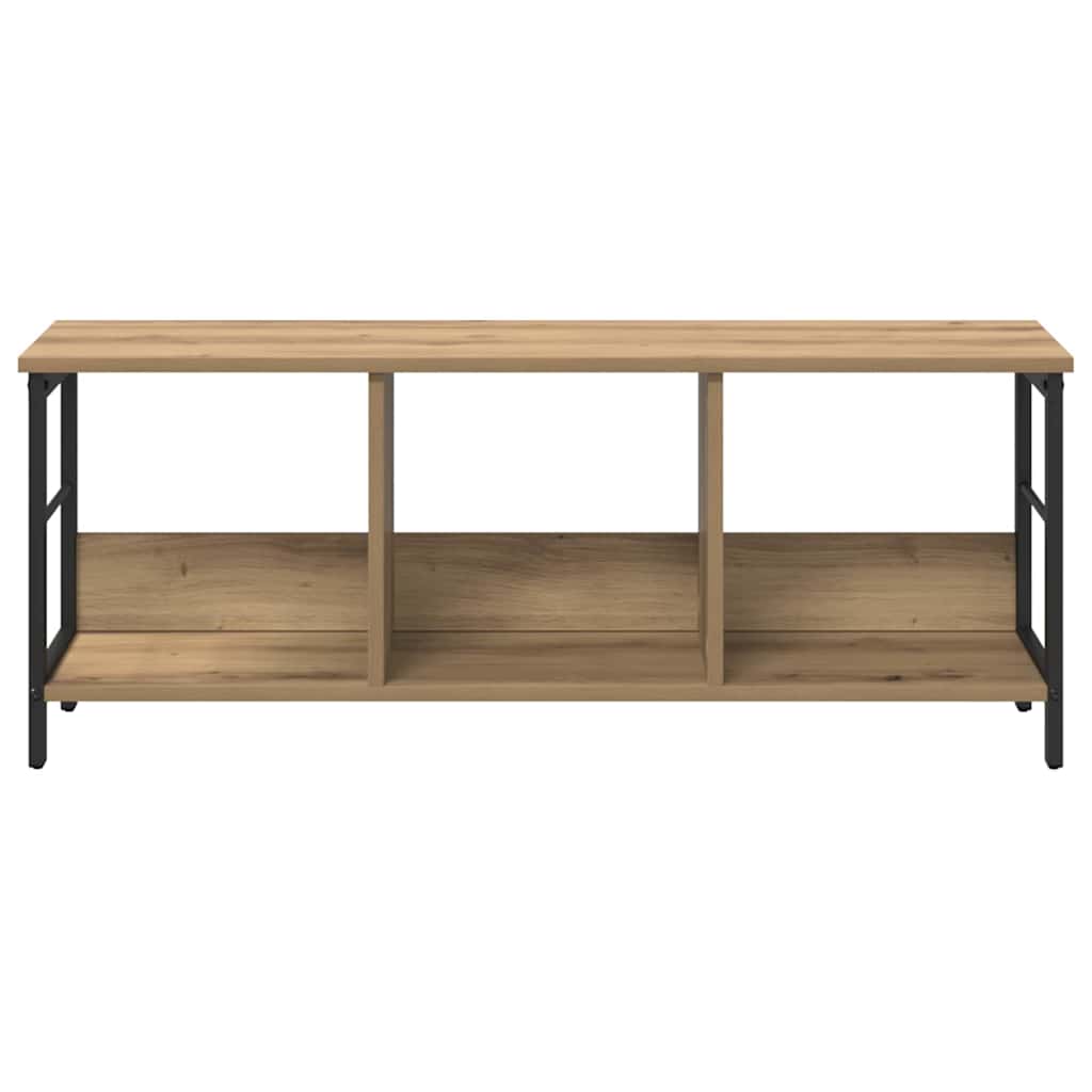 Boekenkast Artisan Eiken 102 x 32 x 40,5 cm Bewerkt hout is nu te koop bij PeponiXL, paradijselijk wonen!