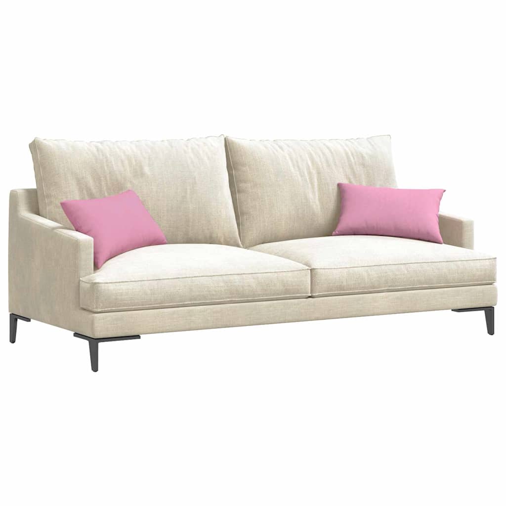 Sofa Kussens 2 stuks Roze 50 x 30 cm Stof is nu te koop bij PeponiXL, paradijselijk wonen!