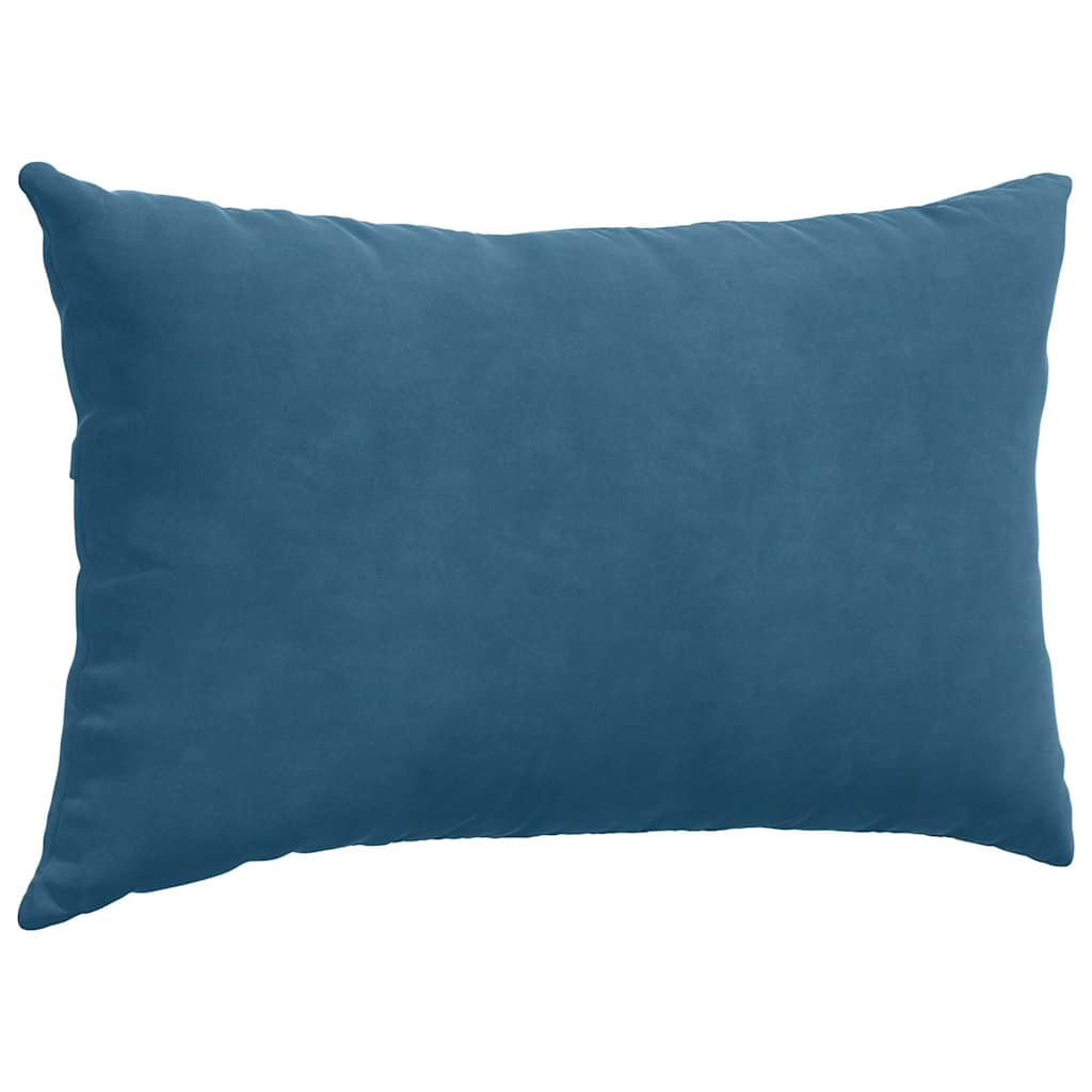 Sofa Kussens 2 stuks Blauw 50 x 30 cm Cordstof is nu te koop bij PeponiXL, paradijselijk wonen!