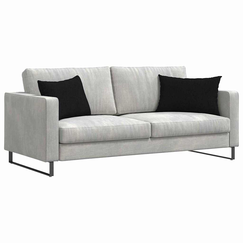 Sofa Kussens 2 stuks Zwart 60 x 40 cm Stof is nu te koop bij PeponiXL, paradijselijk wonen!