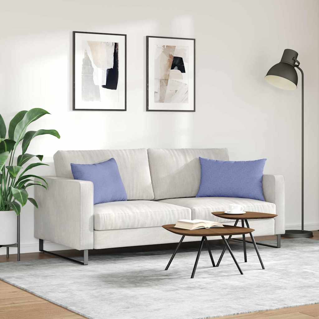 Sofa Kussens 2 stuks Blauw 60 x 40 cm Stof is nu te koop bij PeponiXL, paradijselijk wonen!