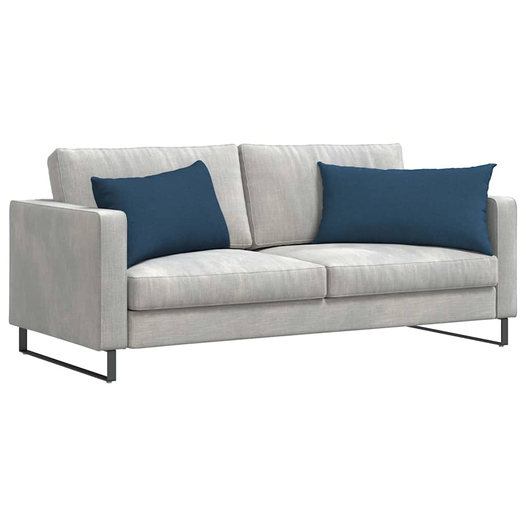 Sofa Kussens 2 stuks Blauw 80 x 40 cm Stof is nu te koop bij PeponiXL, paradijselijk wonen!