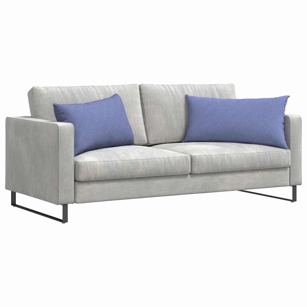 Sofa Kussens 2 stuks Blauw 80 x 40 cm Stof is nu te koop bij PeponiXL, paradijselijk wonen!