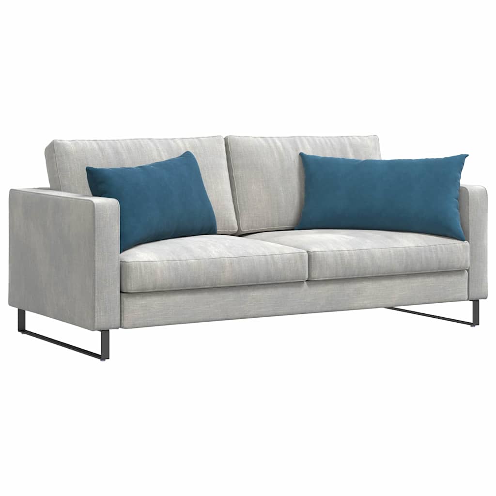 Sofa Kussens 2 stuks Blauw 80 x 40 cm Cordstof is nu te koop bij PeponiXL, paradijselijk wonen!