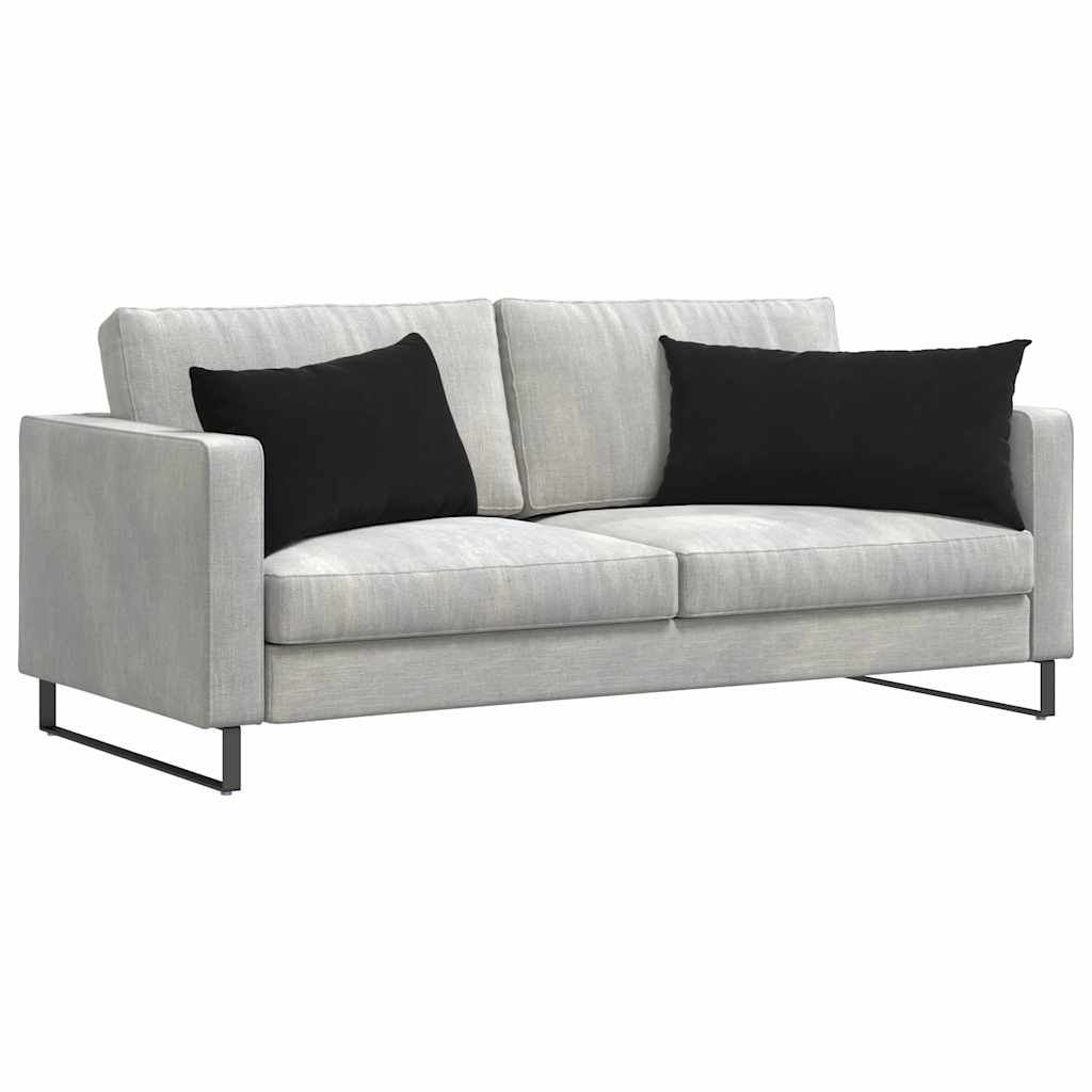 Sofa Kussens 2 stuks Zwart 80 x 40 cm Cordstof is nu te koop bij PeponiXL, paradijselijk wonen!