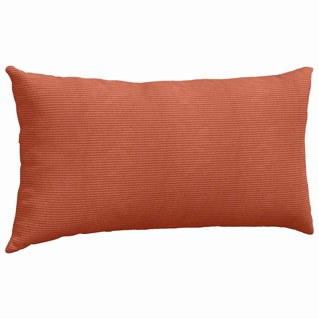 Sofa Kussens 2 stuks Rood-oranje 80 x 40 cm Cordstof is nu te koop bij PeponiXL, paradijselijk wonen!