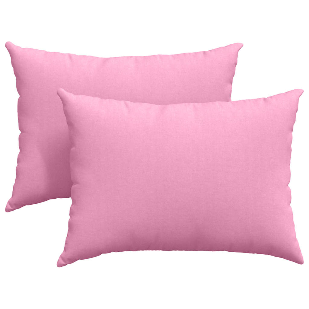 Sofa Kussens 2 stuks Roze 70 x 50 cm Stof is nu te koop bij PeponiXL, paradijselijk wonen!