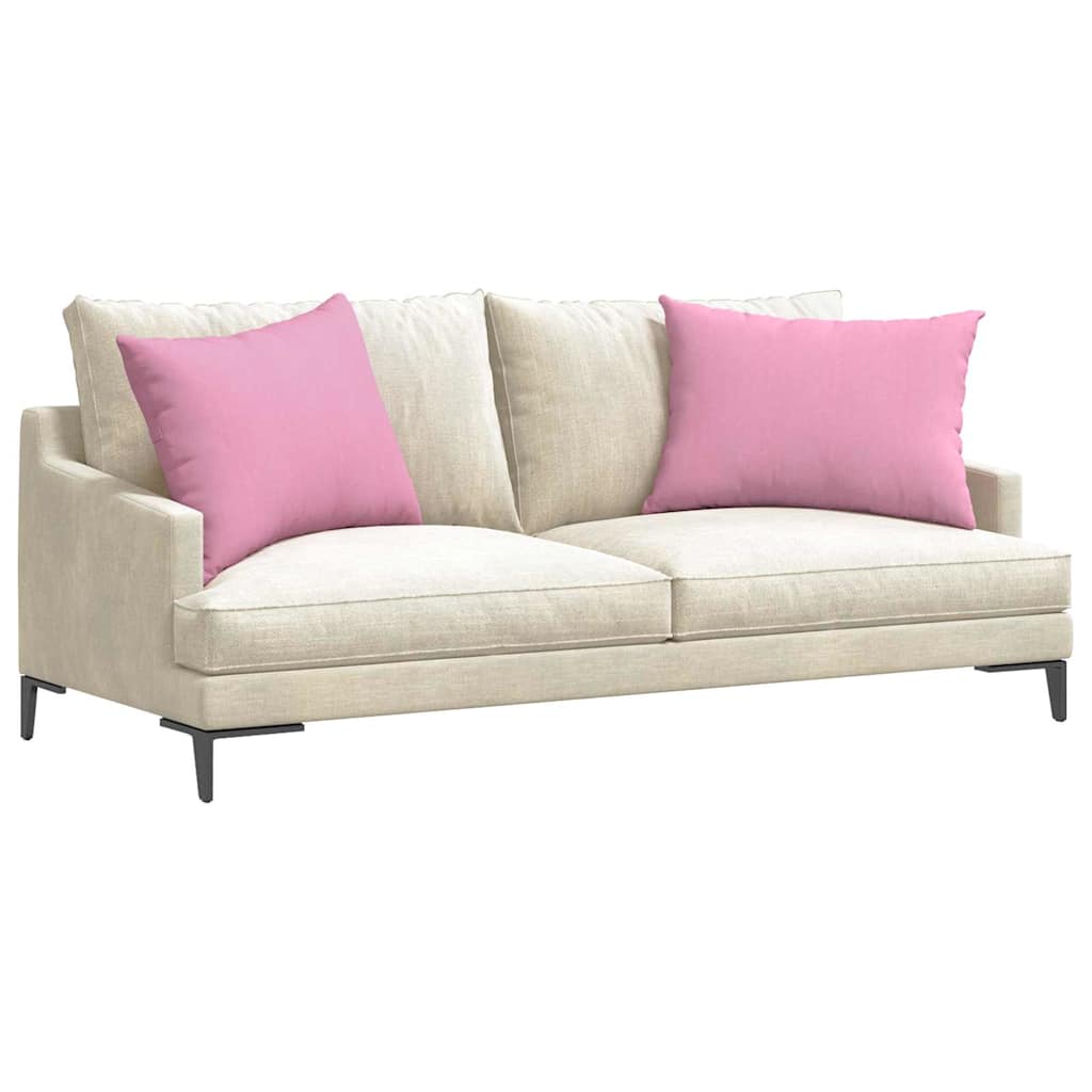 Sofa Kussens 2 stuks Roze 70 x 50 cm Stof is nu te koop bij PeponiXL, paradijselijk wonen!
