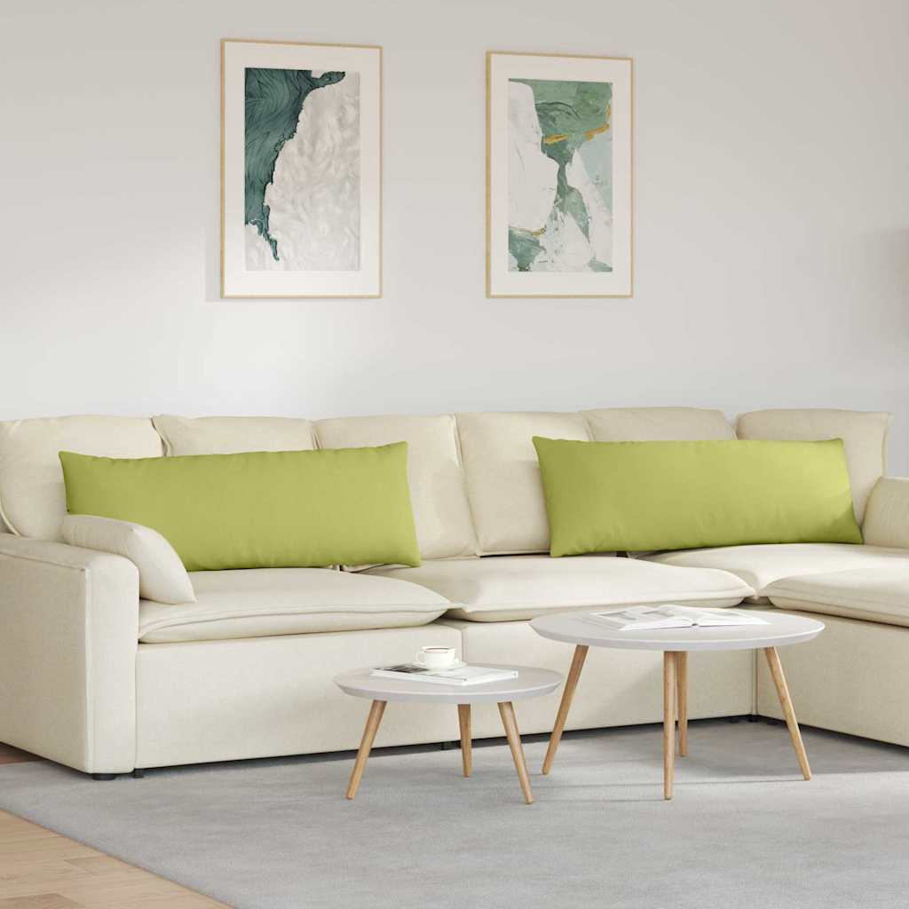 Sofa Kussens 2 stuks Lichtgroen 120 x 40 cm Stof is nu te koop bij PeponiXL, paradijselijk wonen!