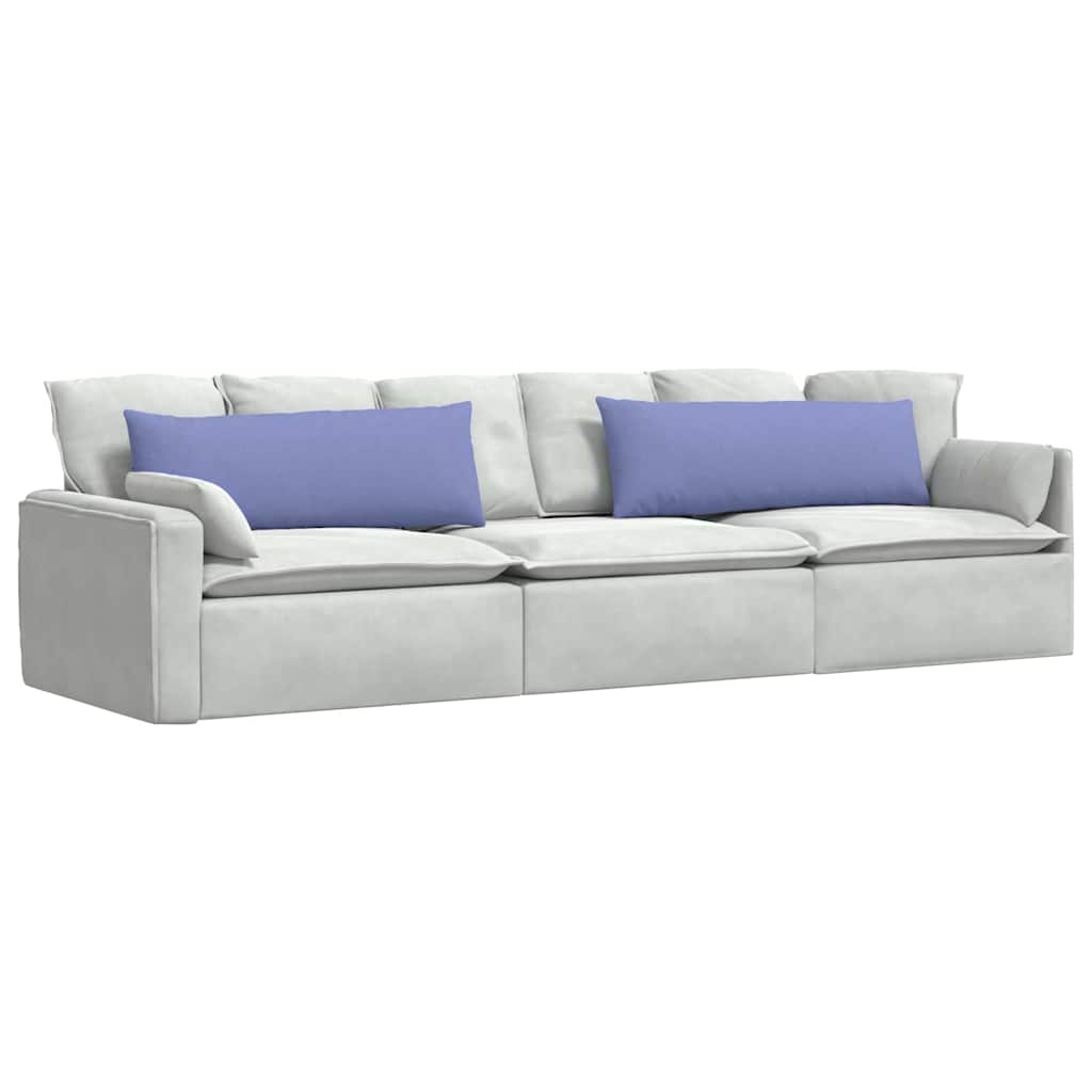 Sofa Kussens 2 stuks Blauw 120 x 40 cm Stof is nu te koop bij PeponiXL, paradijselijk wonen!