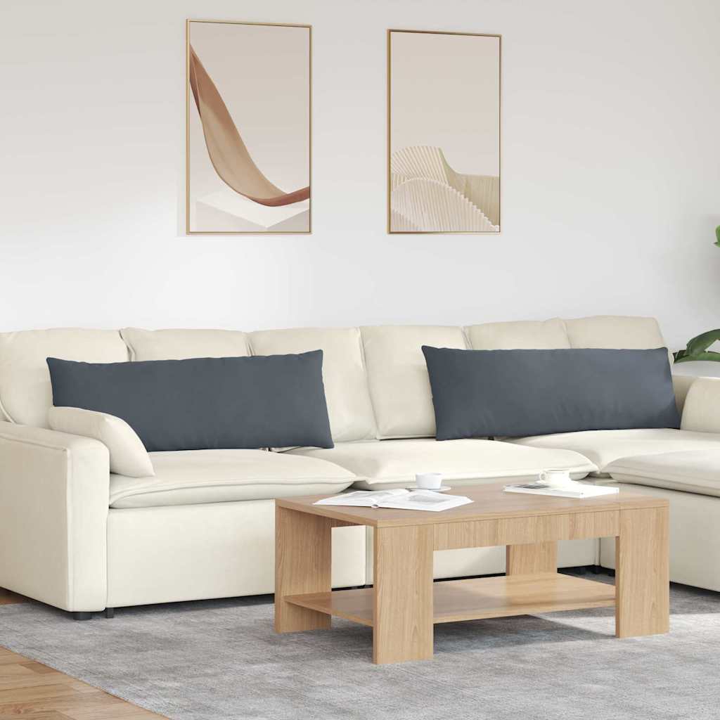 Sofa Kussens 2 stuks Donkergrijs 120 x 40 cm Cordstof is nu te koop bij PeponiXL, paradijselijk wonen!