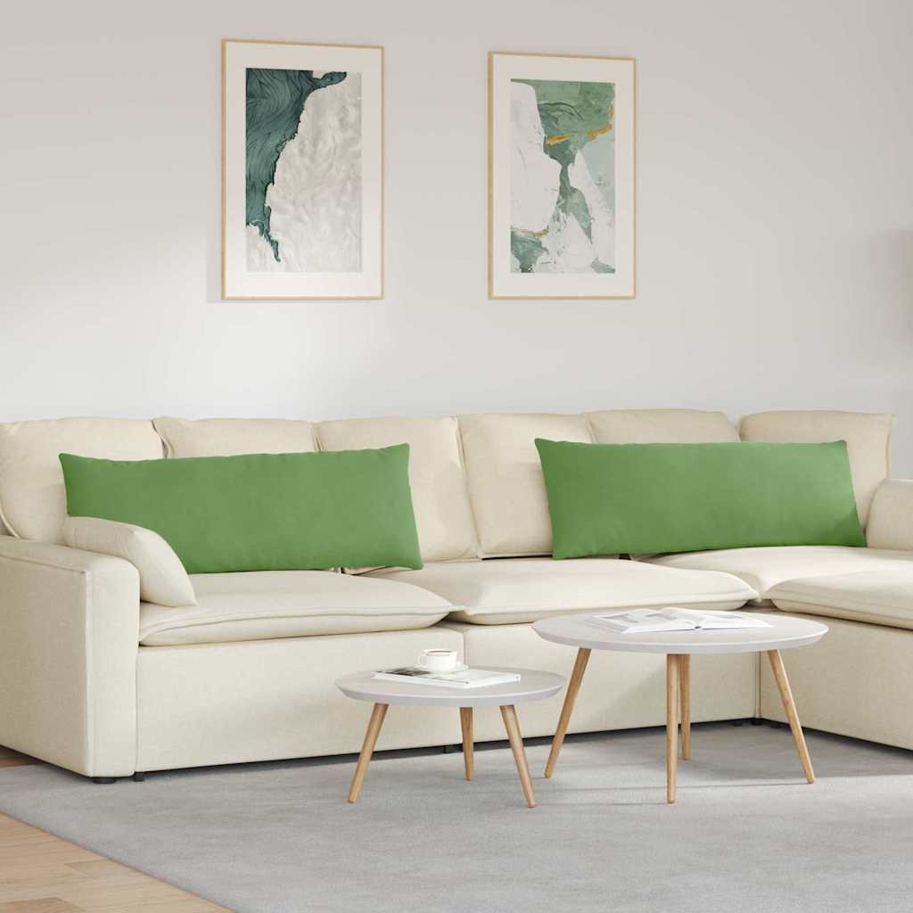 Sofa Kussens 2 stuks Lichtgroen 120 x 40 cm Cordstof is nu te koop bij PeponiXL, paradijselijk wonen!