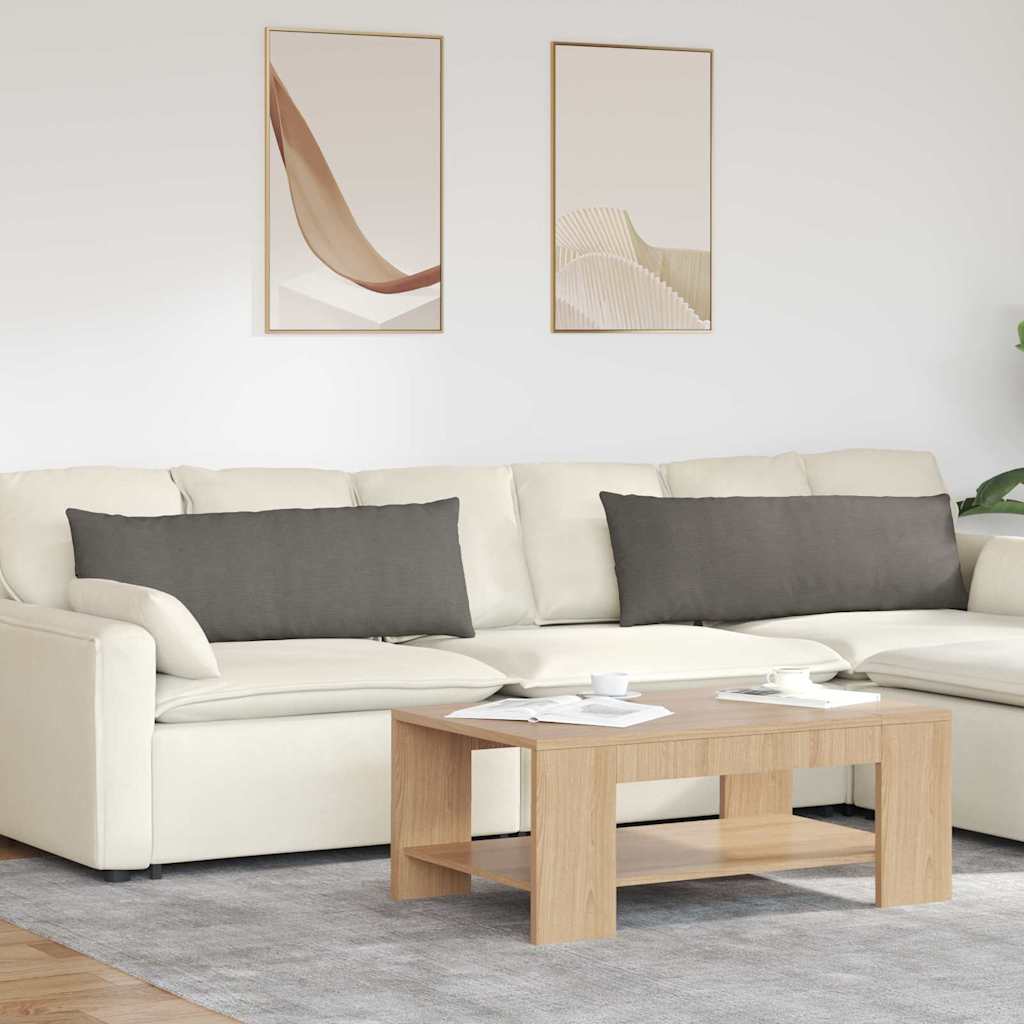 Sofa Kussens 2 stuks Lichtgrijs 120 x 40 cm Cordstof is nu te koop bij PeponiXL, paradijselijk wonen!