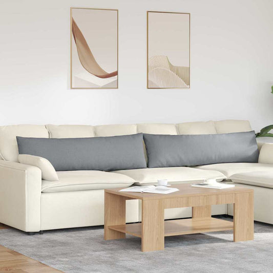 Sofa Kussens 2 stuks Lichtgrijs 145 x 40 cm Stof is nu te koop bij PeponiXL, paradijselijk wonen!